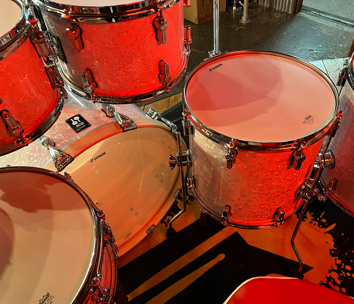 Ex-Demo Sonor AQ2 Stage Set 7-piece Shell Pack in White Pearl
