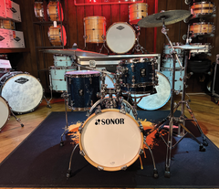 Sonor AQX Jungle 4-piece Shell Pack In Blue Ocean Sparkle