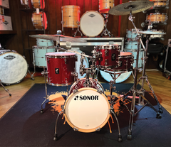 Sonor AQX Micro 4-piece Shell Pack In Red Moon Sparkle