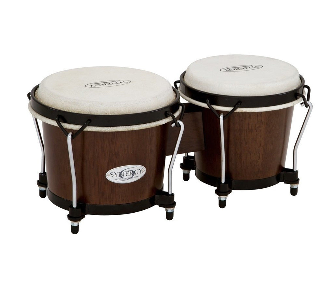 Toca Synergy Bongos in Tobacco