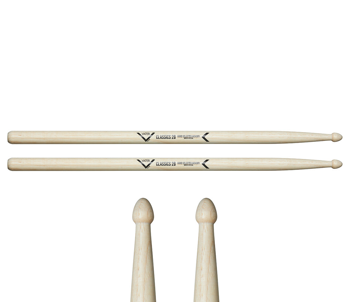 Vater Classics 2B Wood Tip Drumsticks