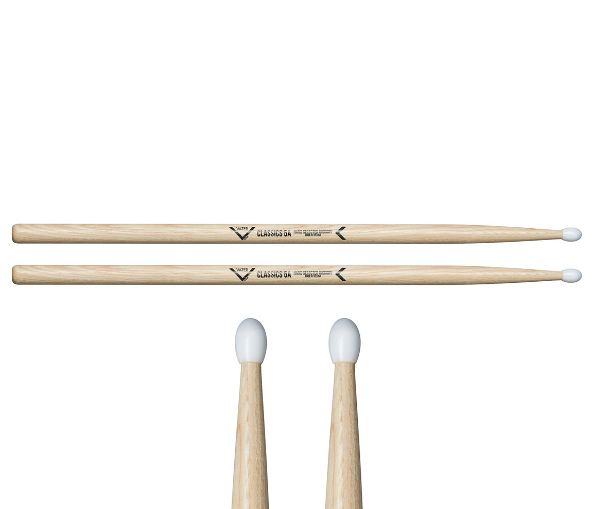 Vater Classics 5A Nylon Tip Drumsticks