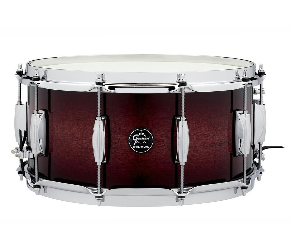 Gretsch Renown Maple 14" x 6.5" Snare Drum in Cherry Burst