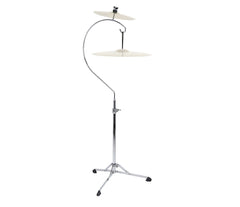 Gibraltar Curved Single Braced Cymbal Stand for mounting two cymbals