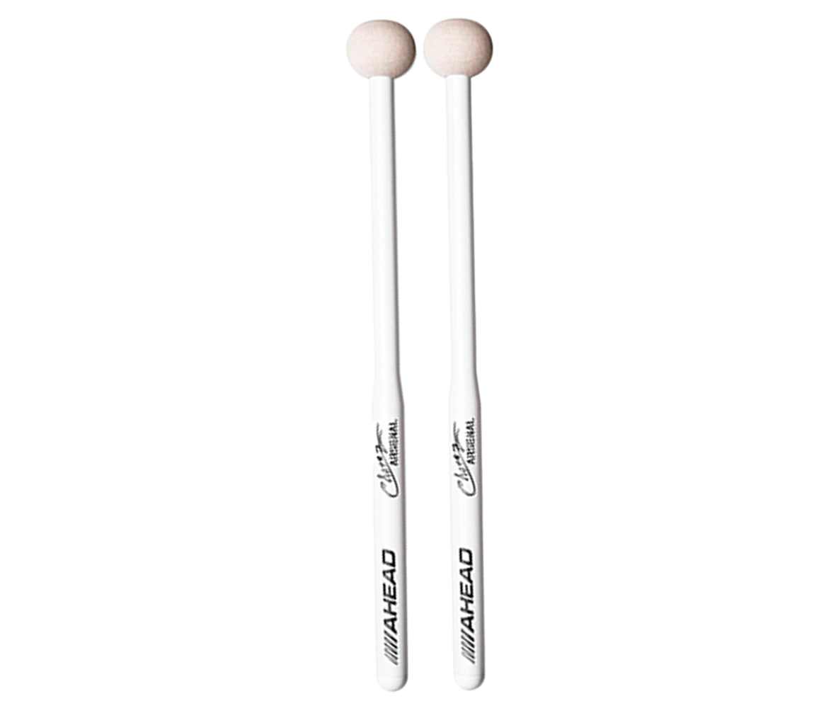 Ahead ABM2 Chavez "Arsenal" White Marching Bass Drum Mallet