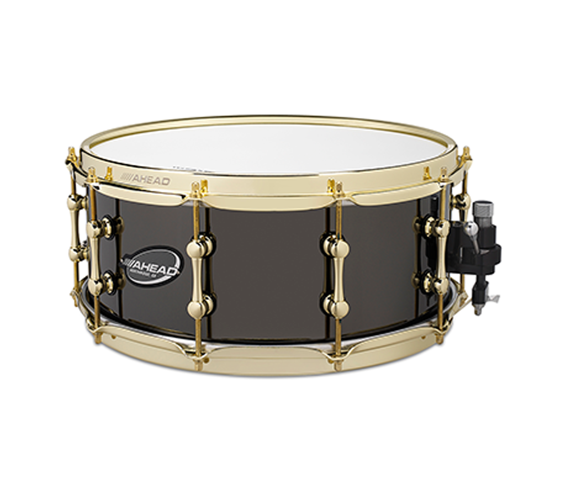 Ahead 14" x 6" Black Chrome on 3mm Cast Bell Brass Brass Hardware w/Black Trick Throw-Off