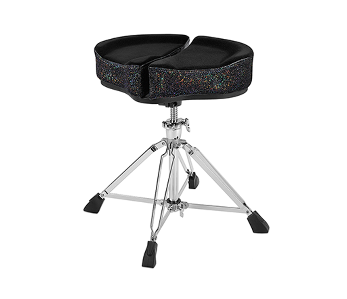 Ahead Spinal G Saddle Black Cloth Top/Black Sparkle Sides - 4 Leg Base