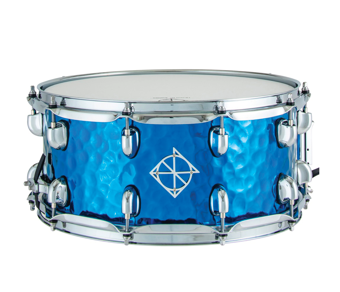 Dixon Cornerstone 14" x 6.5" Steel Snare Drum in Blue Titanium