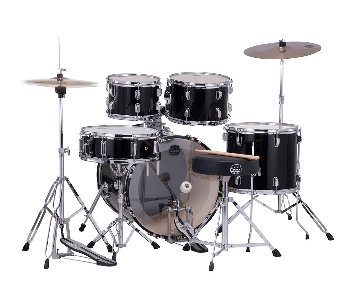 Mapex Comet Fusion Drum Kit in Dark Black