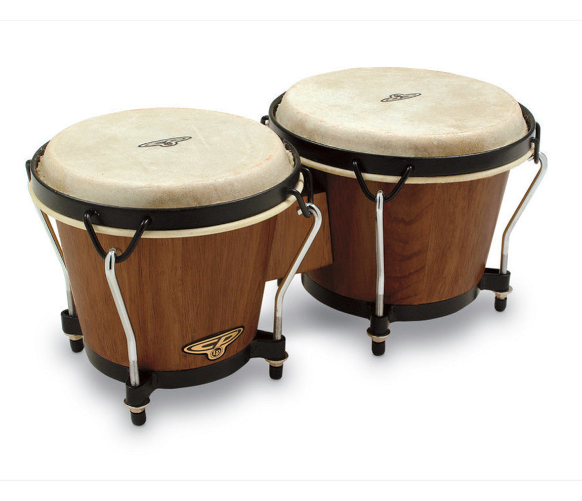 LP CP Traditional Bongos in Dark Wood