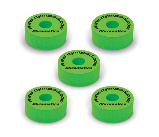 Cympad Chromatics 40/15mm Cymbal Pad in Green - Set of 5