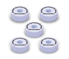 Cympad Chromatics 40/15mm Cymbal Pad in White - Set of 5
