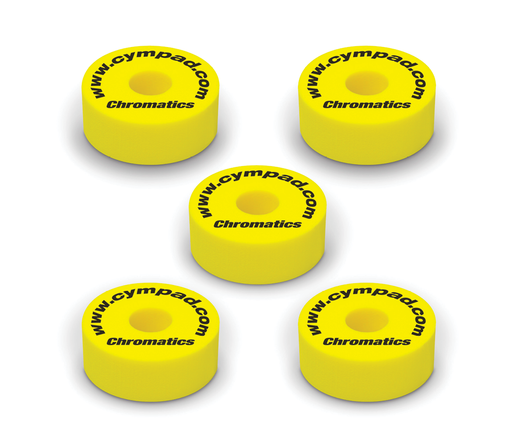 Cympad Chromatics 40/15mm Cymbal Pad in Yellow - Set of 5