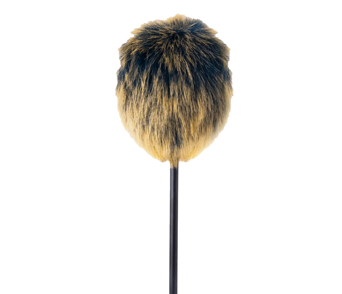 Danmar 8.5" Furry Kick Beater in Dark Blue with Gold Tips