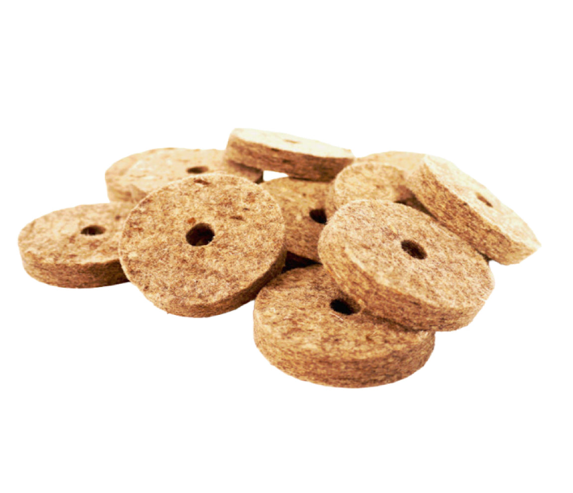 Danmar Felt Washer 12 Pack White For Cymbal Tilter