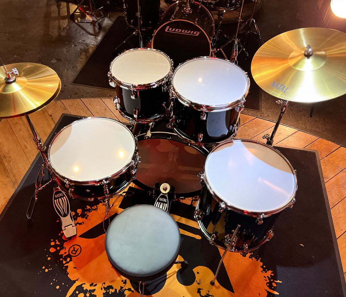 Natal DNA 5-piece Drum Kit with Hardware and Cymbals in Black