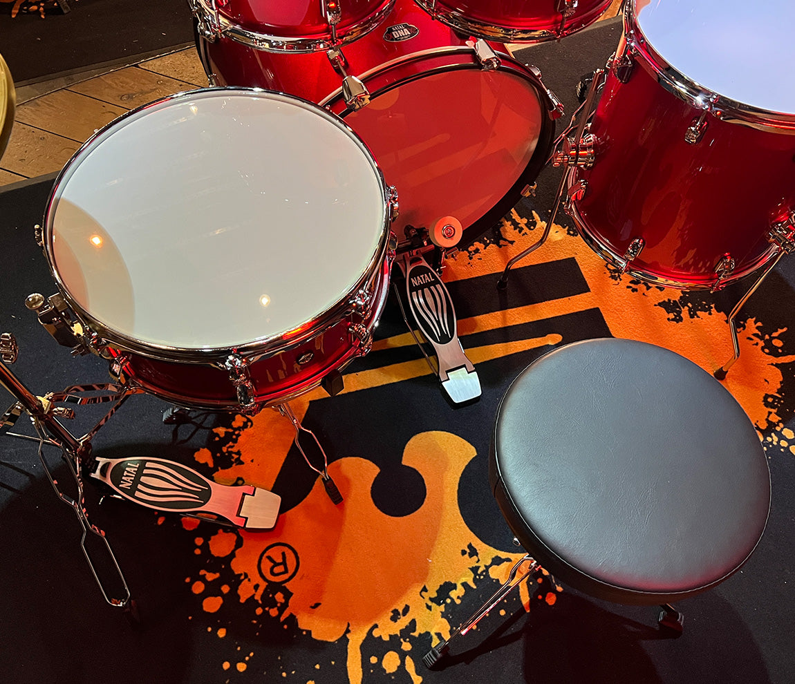 Natal DNA 5-piece Drum Kit with Hardware and Cymbals in Red