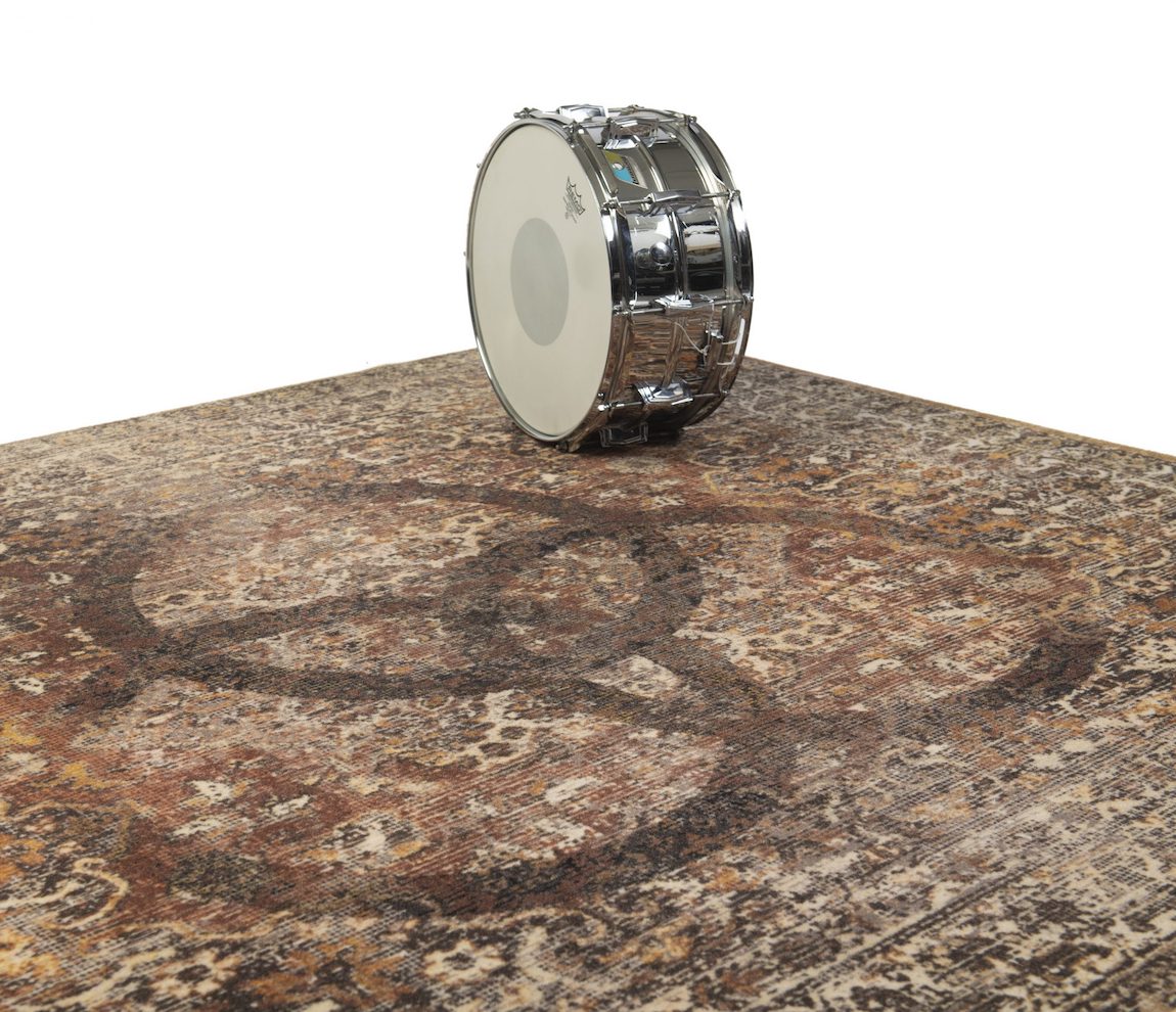 Drum N Base Vintage Persian Drum Rug "Bonzo II" - Beige - 185 x160cm