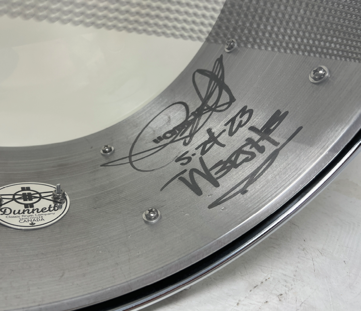 Dunnett 5mm 14" x 6.5" Carbon Steel 'Sledge' Snare Drum in Raw Living Finish