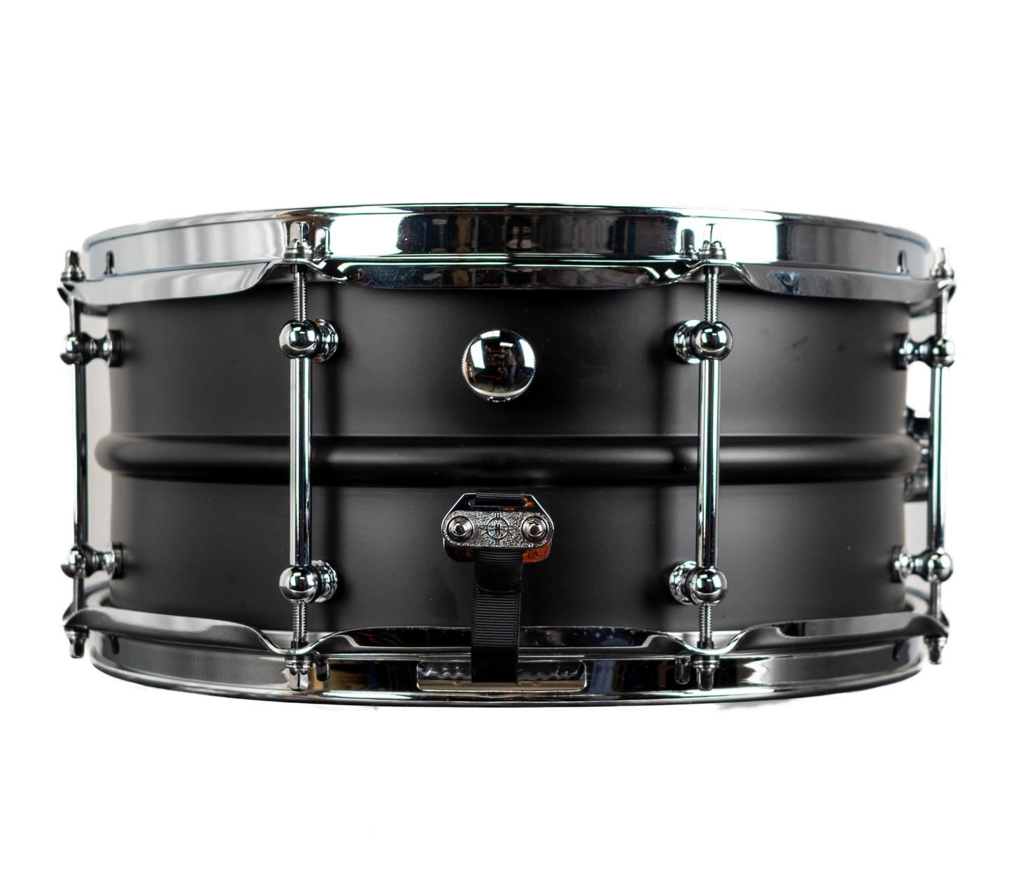 Dunnett Classic Model 2N 14" x 6.5" Carbon Steel Snare Drum in Matt Black