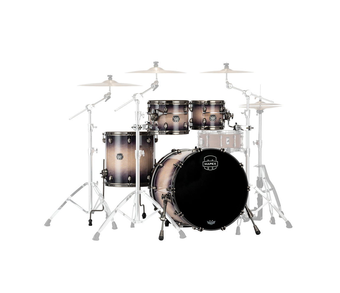 Mapex Saturn Evolution Rock Birch 4-Piece Shell Pack in Exotic Violet Burst