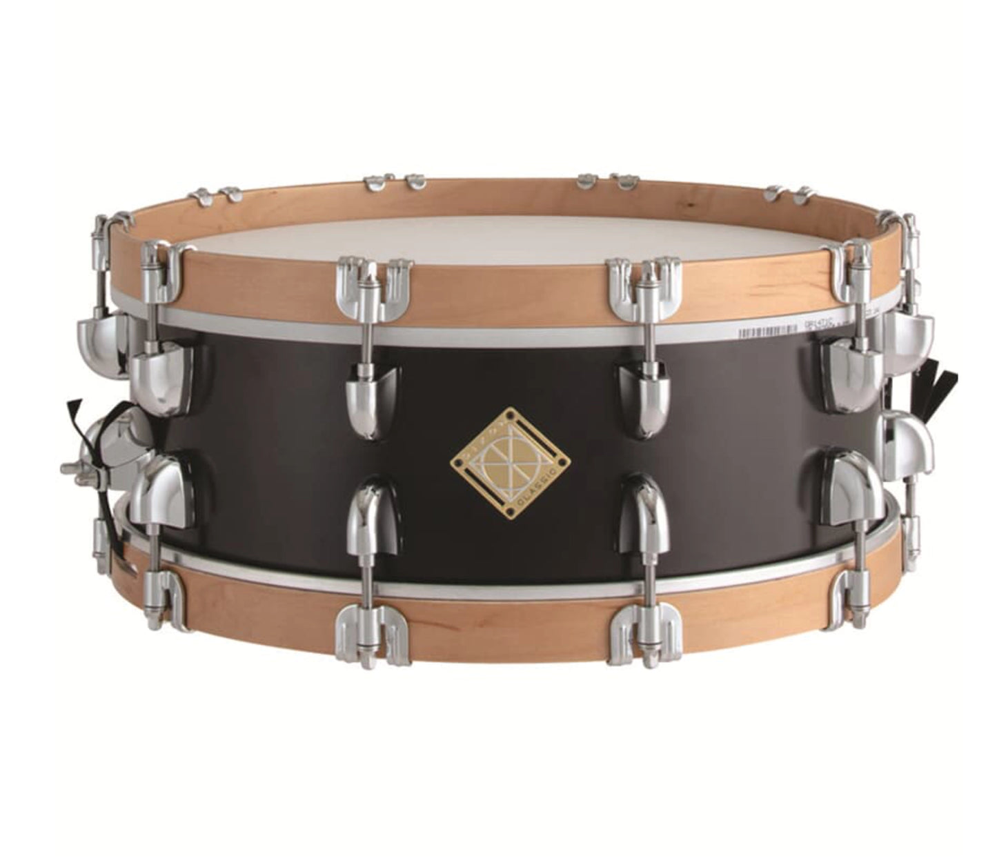 Ex Demo Dixon Classic Satin Black 14" x 5.5" Snare Drum