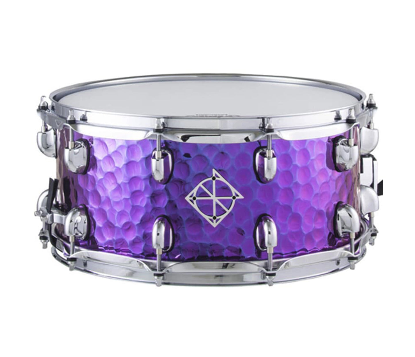 Ex Demo Dixon Cornerstone 14" x 6.5" Steel Snare Drum in Purple Titanium