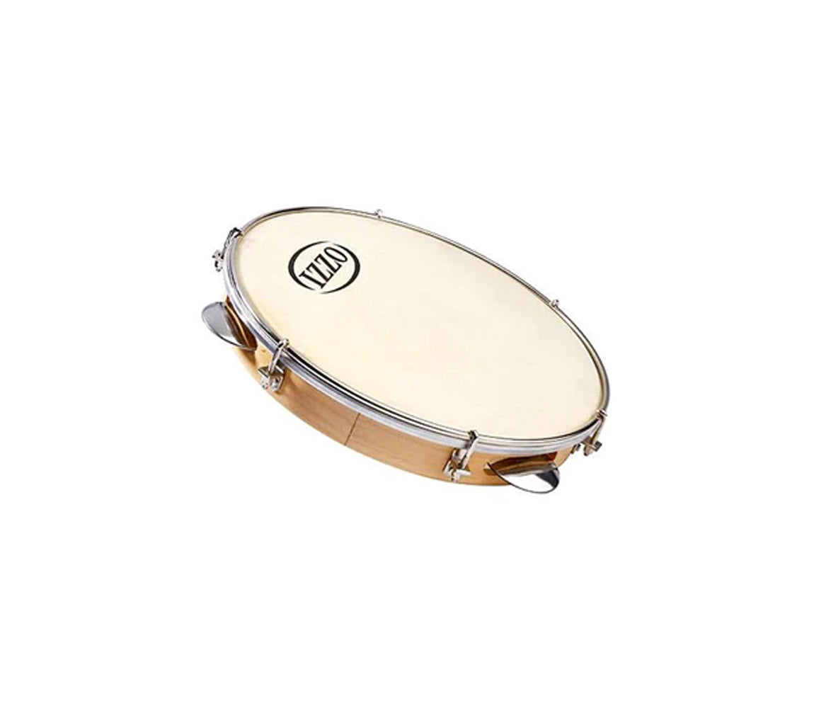 Izzo 10" Pandeiro Wooden 6 Jingles