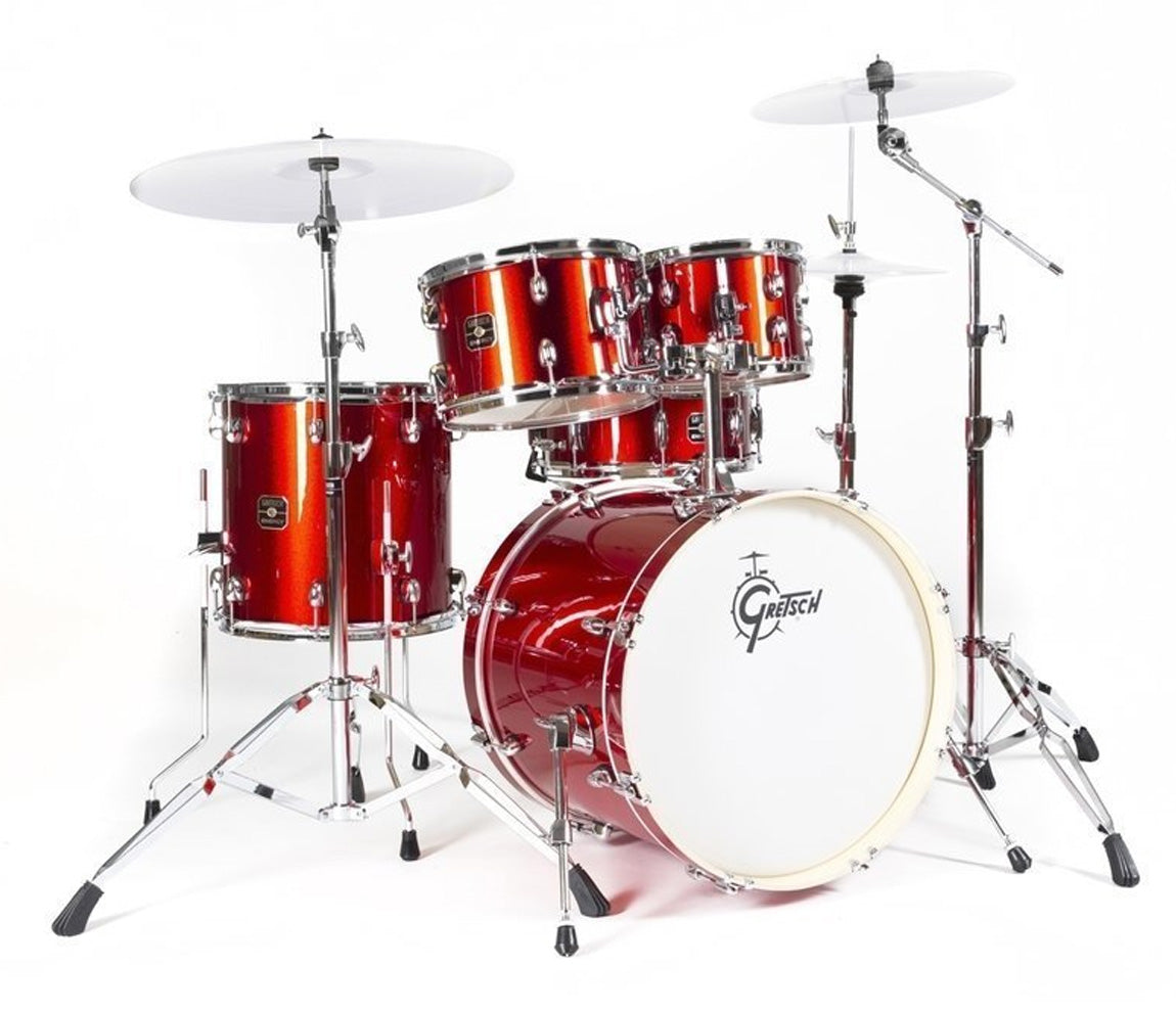 Gretsch Energy 2 20" 5-piece Shell Pack with 5-piece Hardware Pack in Red