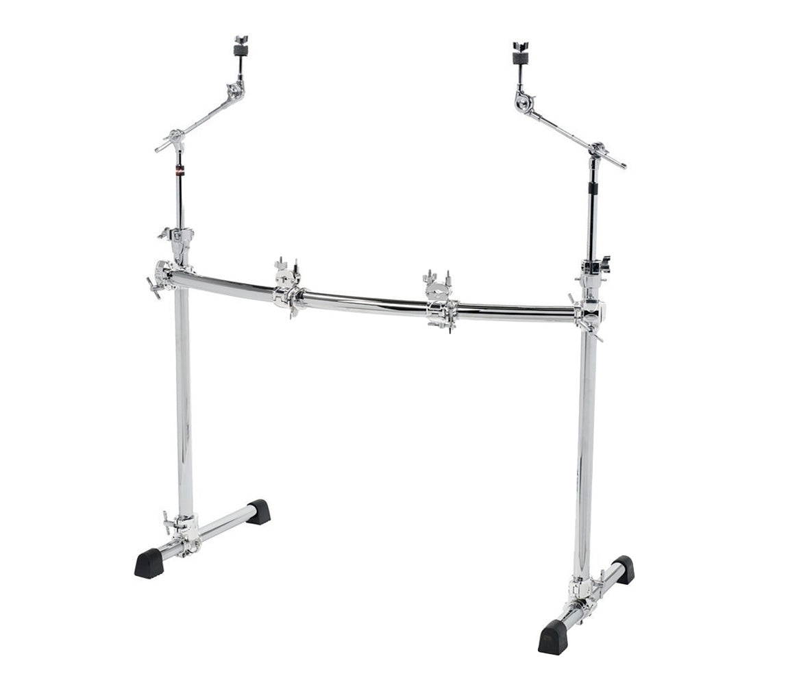 Gibraltar RS Basic Rack w/Curved Front Bar, Chrome Clamps & 2 x 4425MB Booms