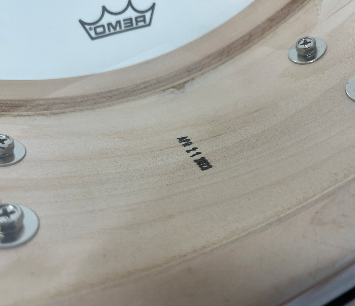 George Way 14" x 5.5" Aristocrat Studio Snare Drum in Black Gloss Lacquer