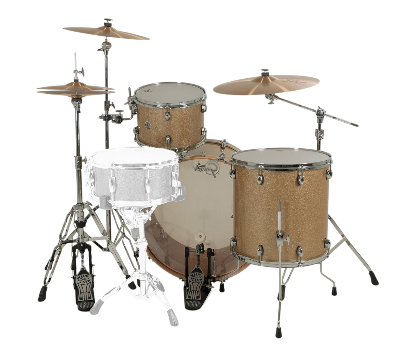 Gretsch Catalina Club 24" 3-Piece Shell Pack in Sahara Sparkle – alternate view 9