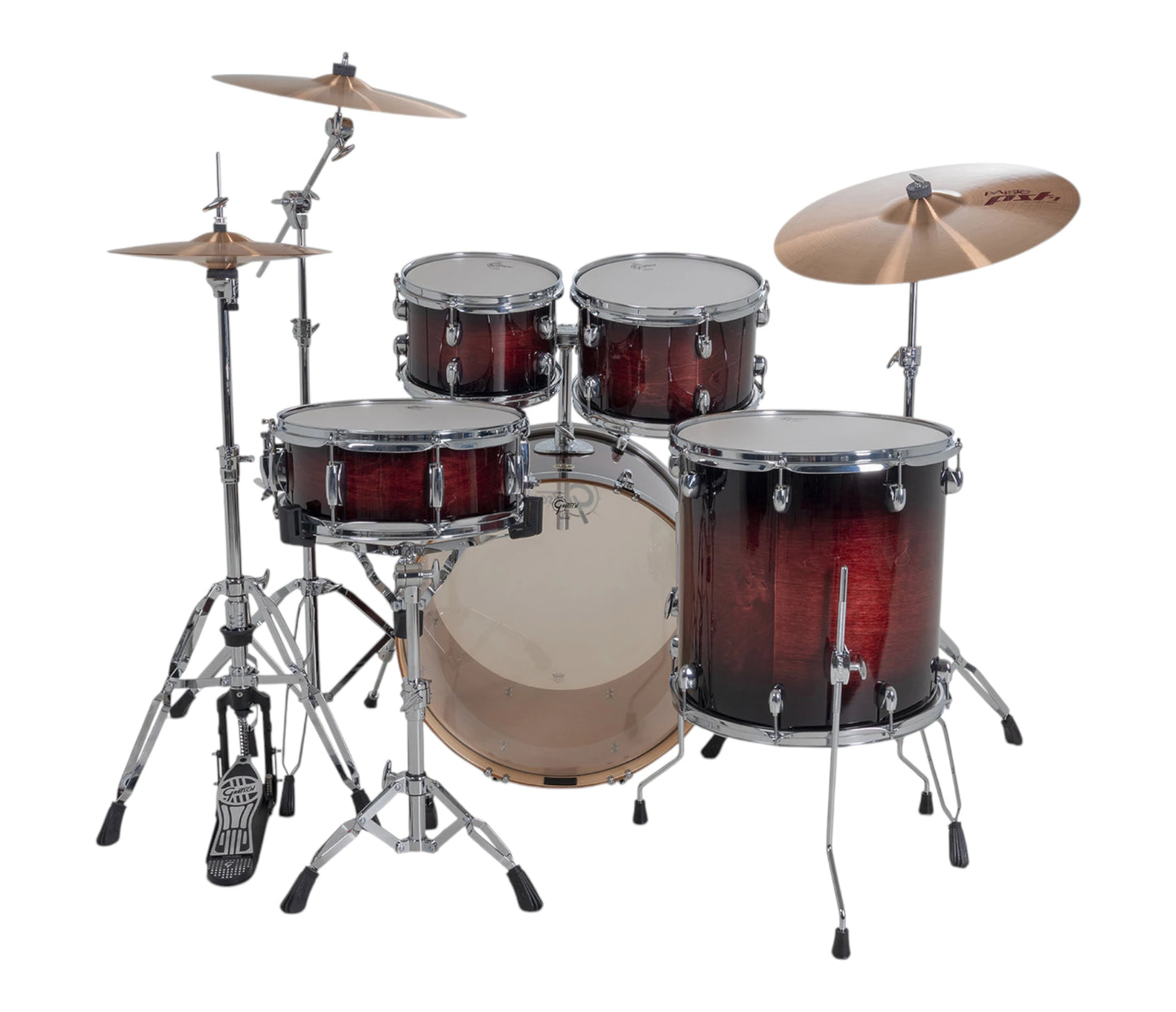 Gretsch Catalina Maple 22" 5-Piece Shell Pack Inc. Snare In Deep Cherry Burst
