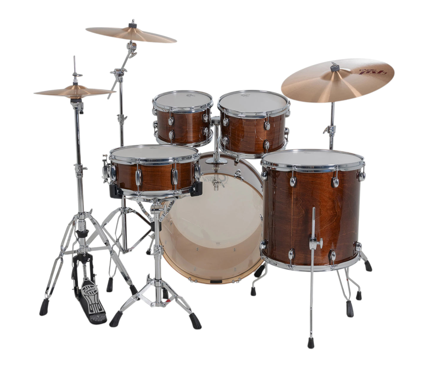 Gretsch Catalina Maple 22" 5-Piece Shell Pack Inc. Snare In Walnut Glaze