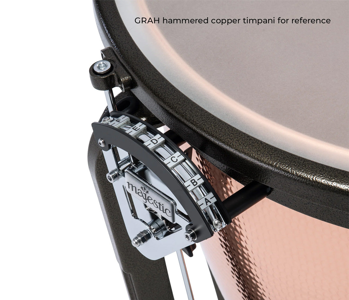 Majestic Symphonic Grand Hammered Copper Timpani, Hand & Foot Tuner