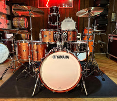 Yamaha Absolute Maple Hybrid 5-piece Shell Pack in Orange Sparkle