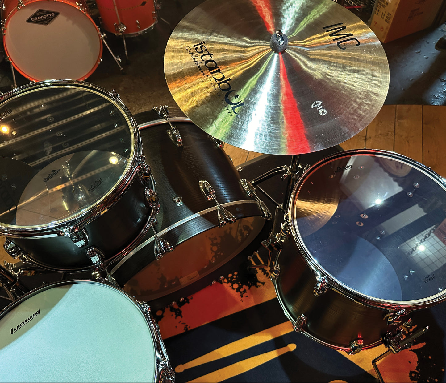 Ludwig Classic Oak Fab 3-piece Shell Pack in Smoke