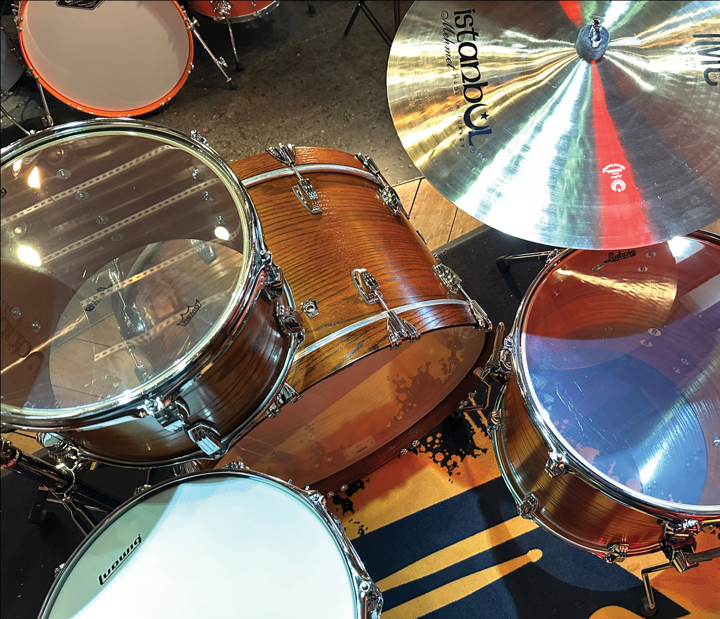 Ludwig Classic Oak Pro Beat 3-piece Shell Pack in Tennessee Whiskey