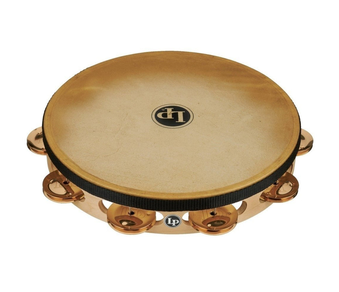 LP Pro 10" Single Row Headed Tambourine in Bronze