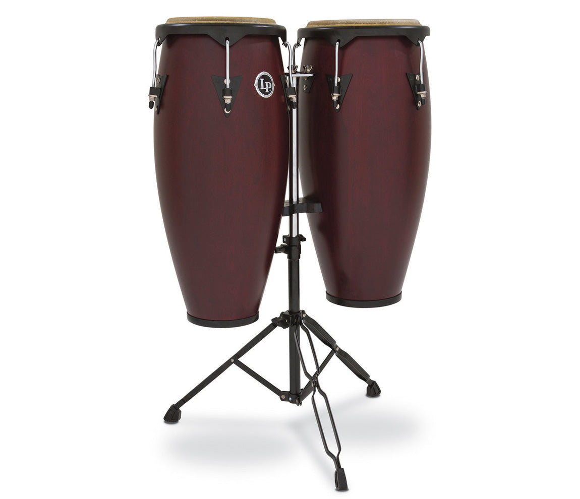 LP City Wood Conga Set 11" & 12" in Dark Wood