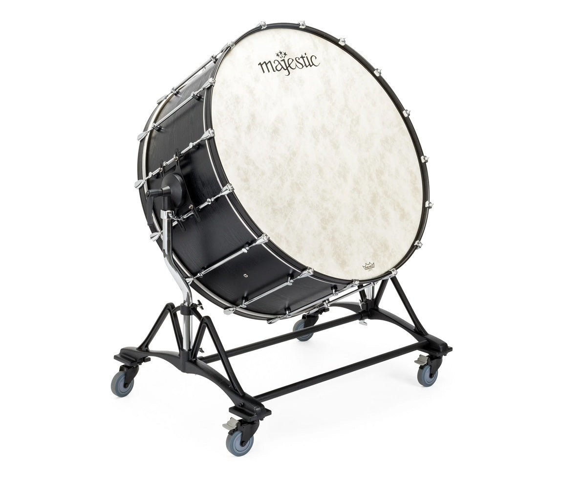 Majestic Concert 32" x 18" Black Concert Bass Drum With Stand