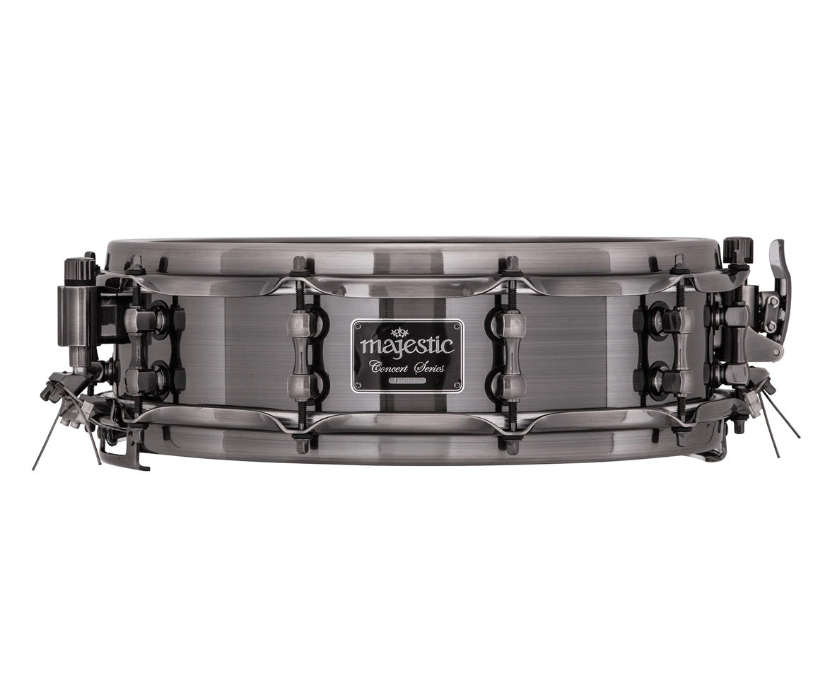 Majestic Concert 14" x 4" Black Aluminium Concert Snare Drum