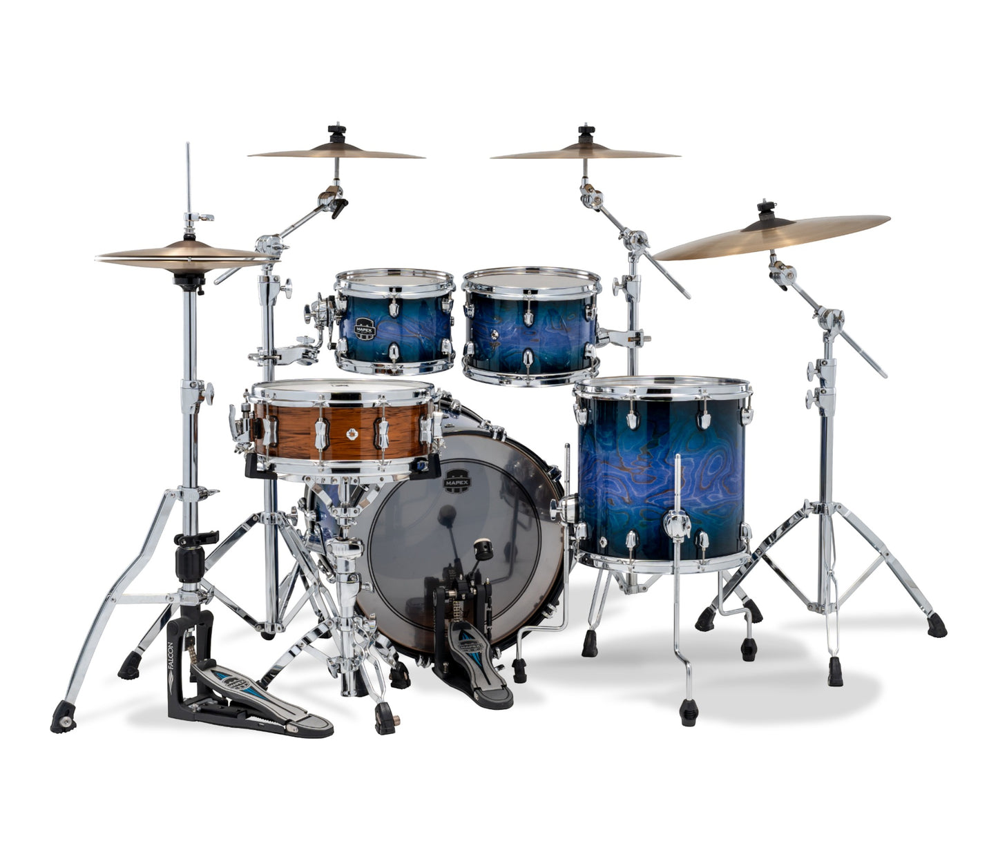 Mapex Saturn VI 20" 4-Piece Fusion Shell Pack in Cobalt Burst