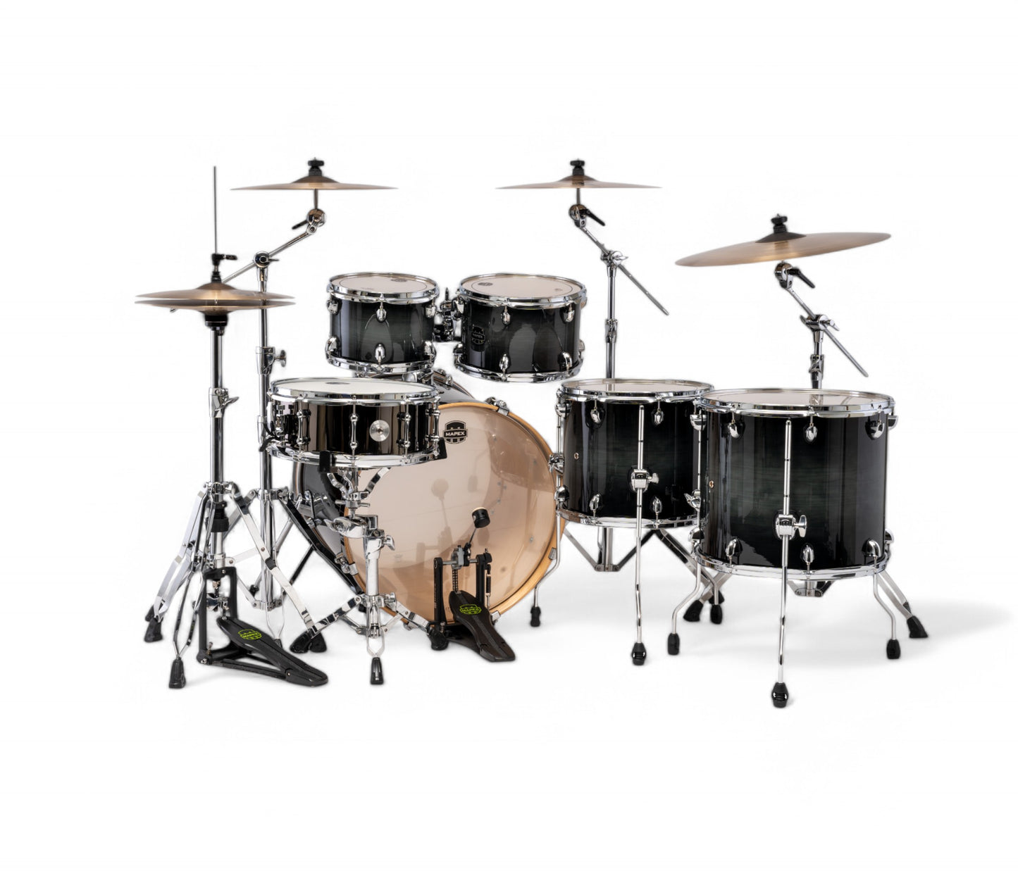 Mapex Armory Series 6 Piece LA Fusion Shell Pack In Black Onyx Burst