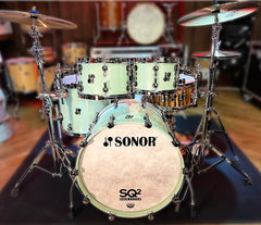 SONOR SQ2 4-piece Shell Pack in Mint Sparkle