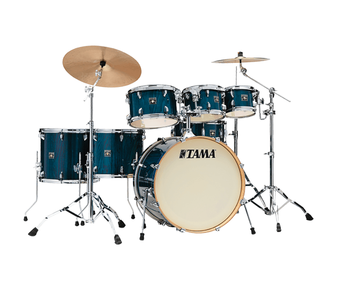 TAMA Superstar Classic 7-Piece Shell Pack in Gloss Sapphire TAMA Superstar Classic 7-Piece Shell Pack in Gloss Sapphire