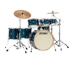TAMA Superstar Classic 7-Piece Shell Pack in Gloss Sapphire Lacebark Pine