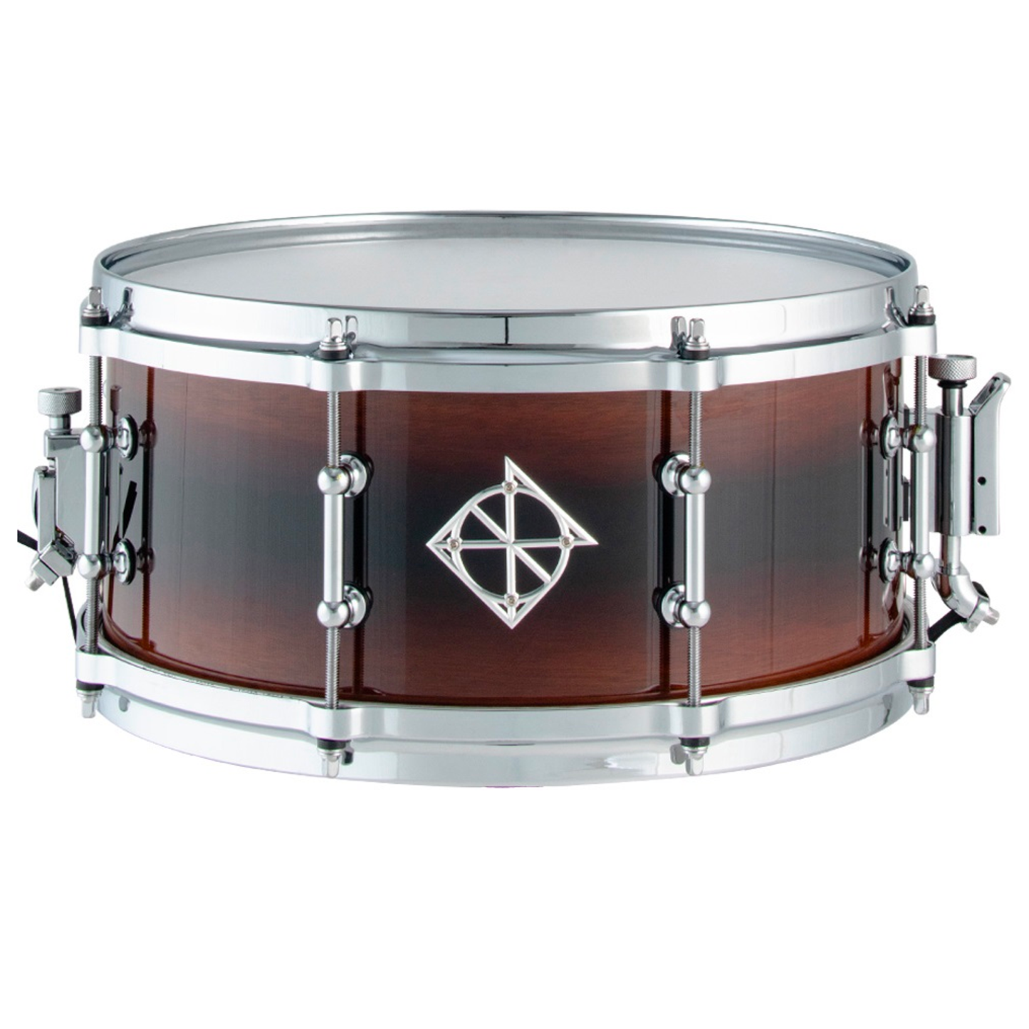 Dixon Artisan 13" x 6" Australian Rose Gum Chris Brady Snare Drum in Gloss Reverse Burst Finish