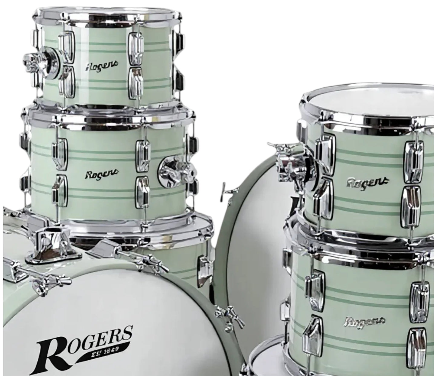 Rogers PowerTone 22" 4-Piece Shell Pack in Sage Green