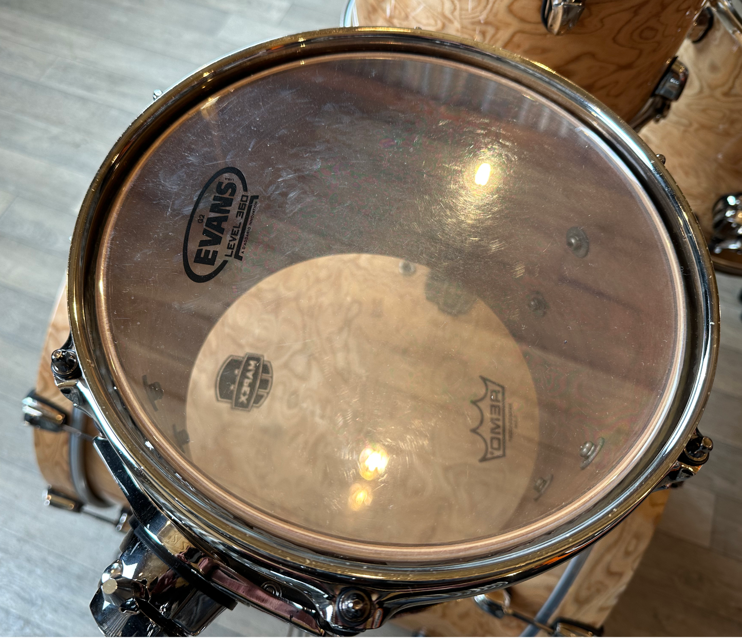 Pre Loved Mapex Saturn 5-Piece Shell Pack in Mapa Burl with Black Nickel HW